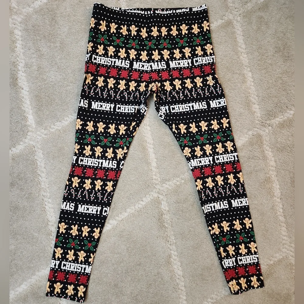 Christmas Kids Leggings XXL Holiday Time